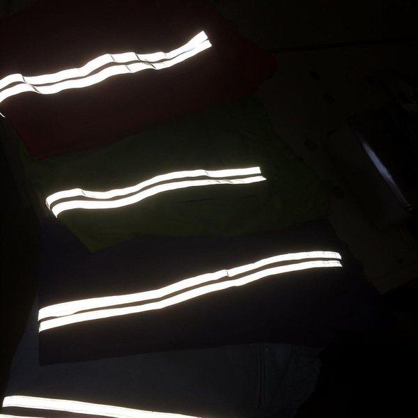 Reflective tape under low light