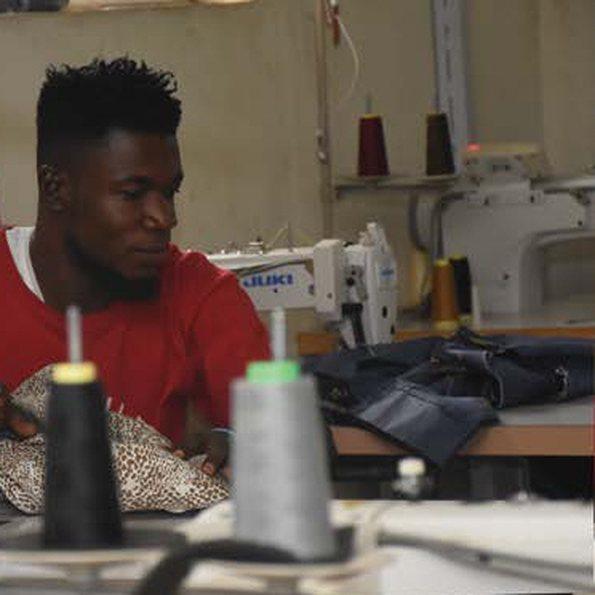 Machinist on the sewing line
