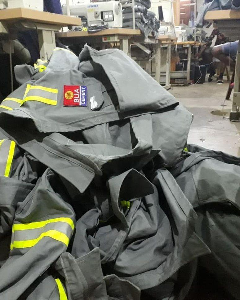 Branded industrial coveralls